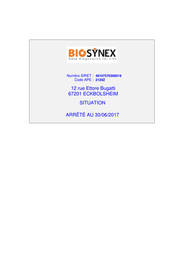Miniature Biosynex Rapport financier 2017-h1