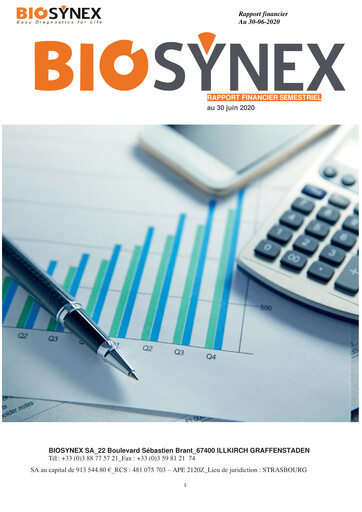 Miniature Biosynex Rapport financier 2020-h1