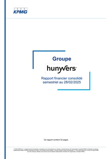Miniature Hunyvers Rapport semestriel 2024-2025
