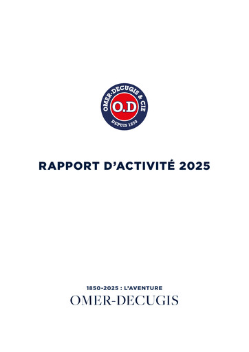 Thumbnail Omer-Decugis & Cie Annual Report 2025