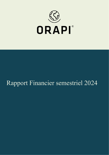 Vorschaubild Orapi SA Halbjahresbericht 2024-h1