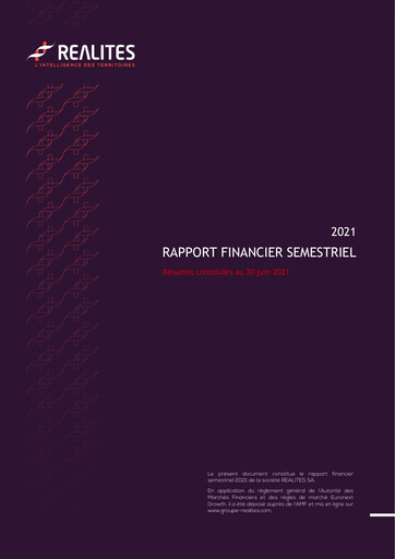 Miniature Réalités Rapport semestriel 2021-h1