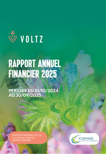 Miniature Graines Voltz Rapport financier 2025