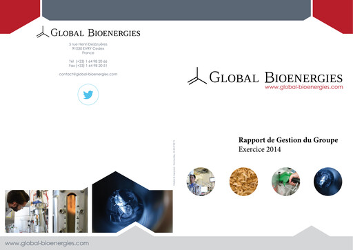 Thumbnail Global Bioenergies Financial Report 2014