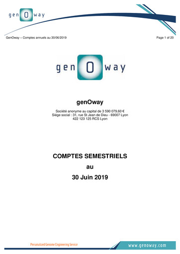Thumbnail genOway Half-year Report 2019-h1