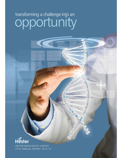 Miniature Hester Biosciences
 Rapport annuel 2013-2014