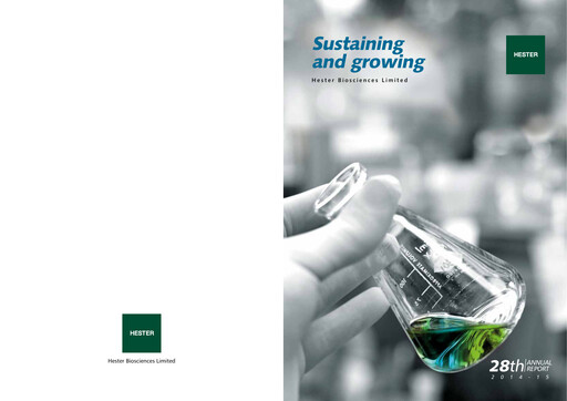 Miniature Hester Biosciences
 Rapport annuel 2014-2015