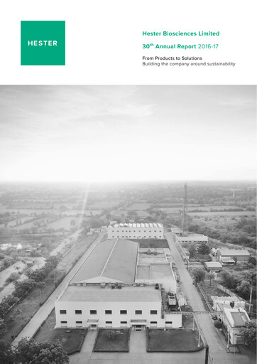 Miniature Hester Biosciences
 Rapport annuel 2016-2017