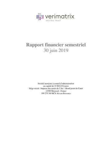 Thumbnail Verimatrix Financial Report 2019-h1