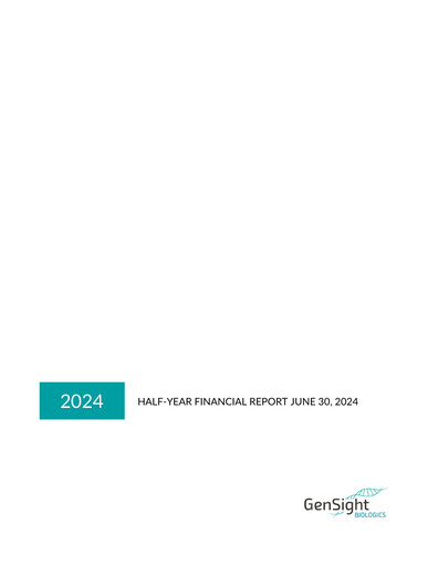 Thumbnail GenSight Biologics Half-year Report 2024-h1