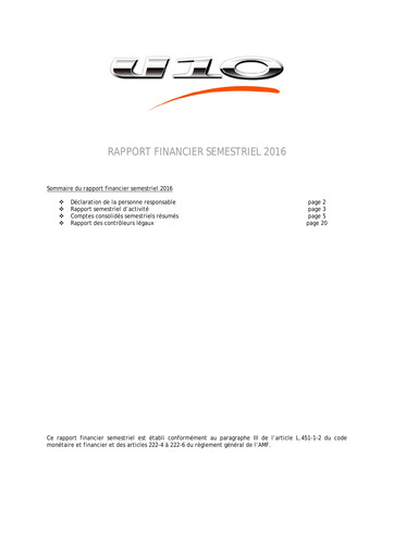 Thumbnail U10 Corp Half-year Report 2016-h1