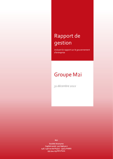 Miniature M2i Formation Rapport annuel 2022