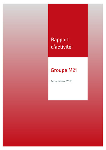 Miniature M2i Formation Rapport semestriel 2021-h1