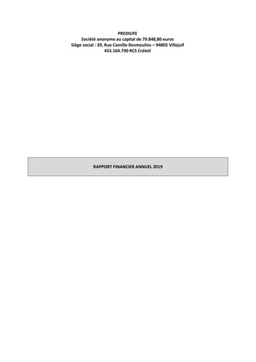 Thumbnail Predilife Financial Report 2019