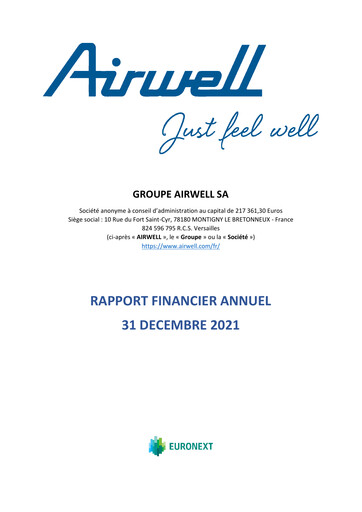 Thumbnail Groupe Airwell Financial Report 2021