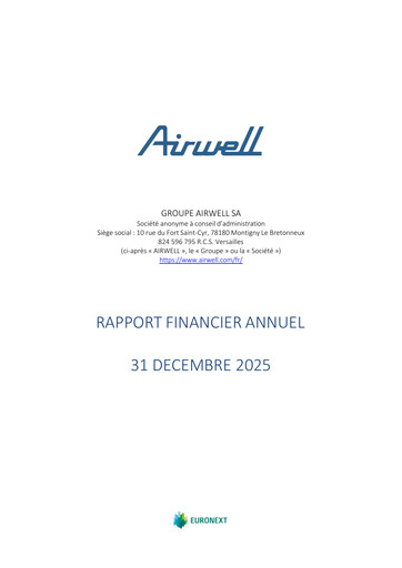 Thumbnail Groupe Airwell Financial Report 2025