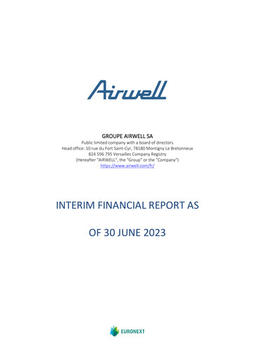Miniature Groupe Airwell Rapport semestriel 2023-h1