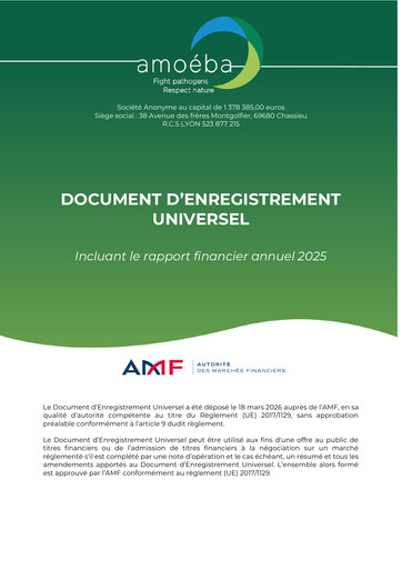 Vorschaubild Amoéba S.A. Universelles Registrierungsdokument 2025