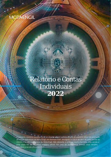 Miniature Mota-Engil Bilan financier 2022
