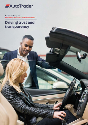 Miniature Auto Trader Group Rapport annuel 2017