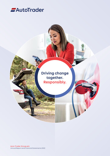 Miniature Auto Trader Group Rapport annuel 2022