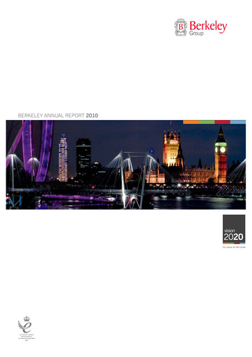 Thumbnail The Berkeley Group Annual Report 2010