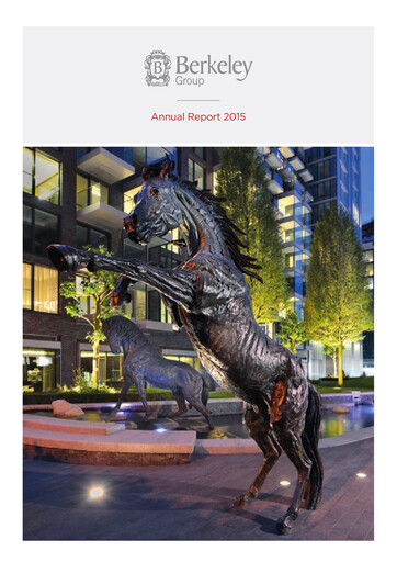 Thumbnail The Berkeley Group Annual Report 2015