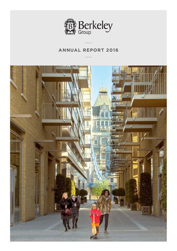 Thumbnail The Berkeley Group Annual Report 2016