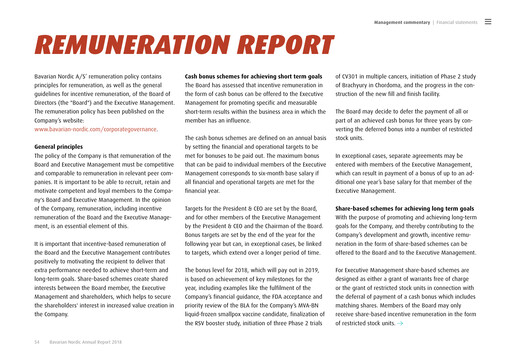 Thumbnail Bavarian Nordic Annual Report 2018