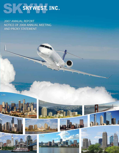 Miniature SkyWest Rapport annuel 2007