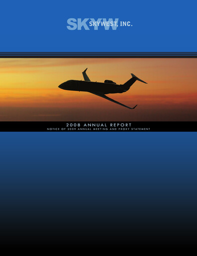 Miniature SkyWest Rapport annuel 2008