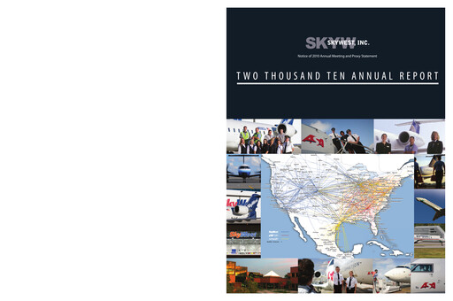 Miniature SkyWest Rapport annuel 2010