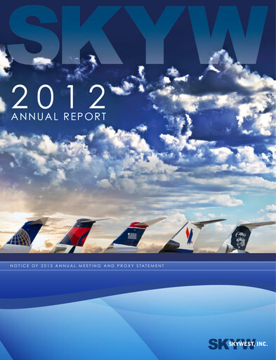Miniature SkyWest Rapport annuel 2012