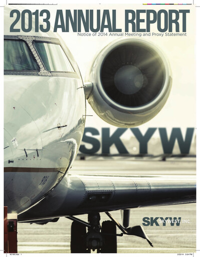 Miniature SkyWest Rapport annuel 2013