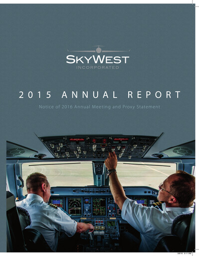 Miniature SkyWest Rapport annuel 2015