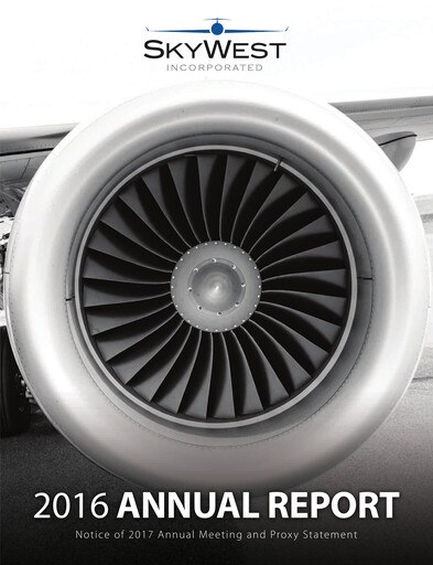 Miniature SkyWest Rapport annuel 2016