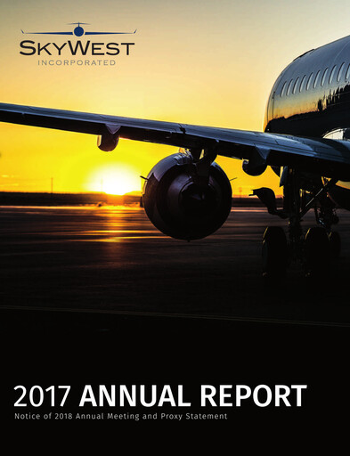 Miniature SkyWest Rapport annuel 2017