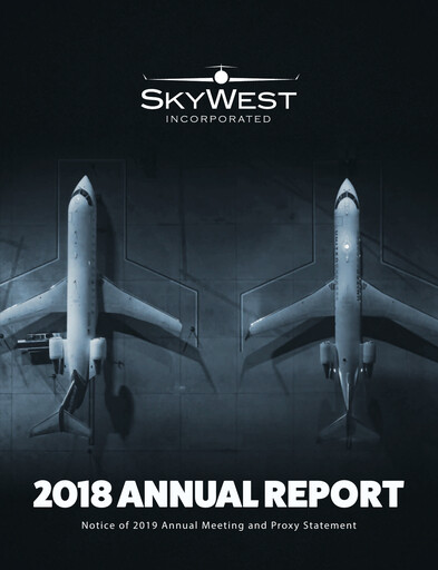 Miniature SkyWest Rapport annuel 2018