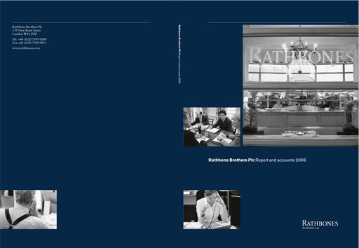 Thumbnail Rathbones Group Annual Report 2006