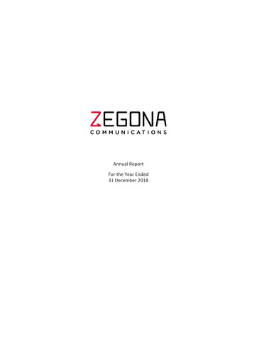 Miniature Zegona Communications Rapport annuel 2018