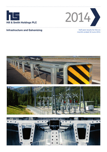 Miniature Hill & Smith PLC Rapport semestriel 2014-h1