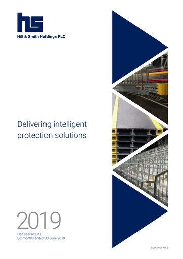 Miniature Hill & Smith PLC Rapport semestriel 2019-h1