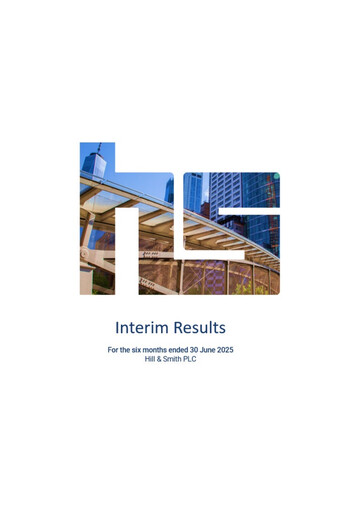 Miniature Hill & Smith PLC Rapport semestriel 2025-h1