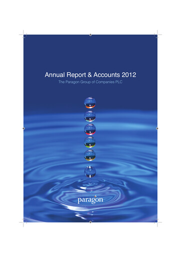 Thumbnail Paragon Banking Group Annual Report 2012