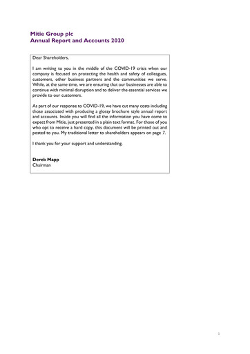 Thumbnail Mitie Group PLC Annual Report 2020