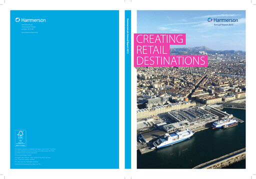 Thumbnail Hammerson Plc Annual Report 2013