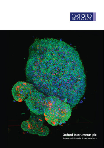 Thumbnail Oxford Instruments Annual Report 2019