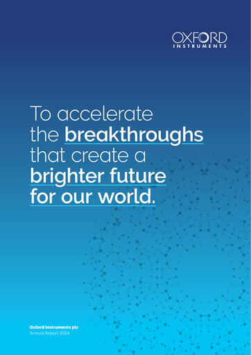 Thumbnail Oxford Instruments Annual Report 2024