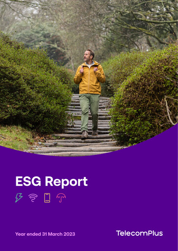 Thumbnail Telecom Plus PLC ESG Report fy2023