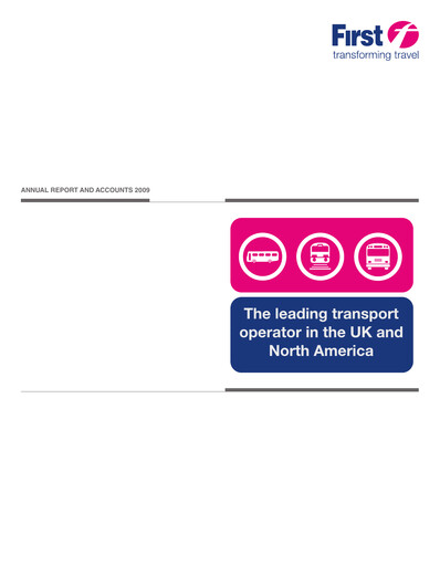 Thumbnail FirstGroup Annual Report 2009